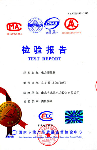 六盘水电力变压器检测合格报告
